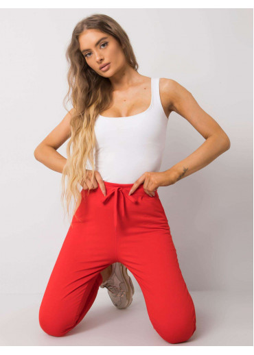 Červené dámske tepláky