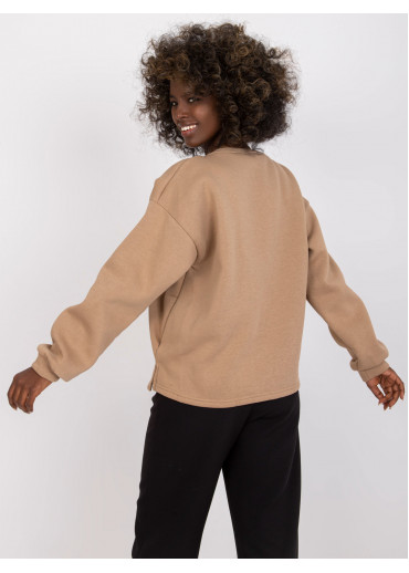 Béžovo hnedá mikina