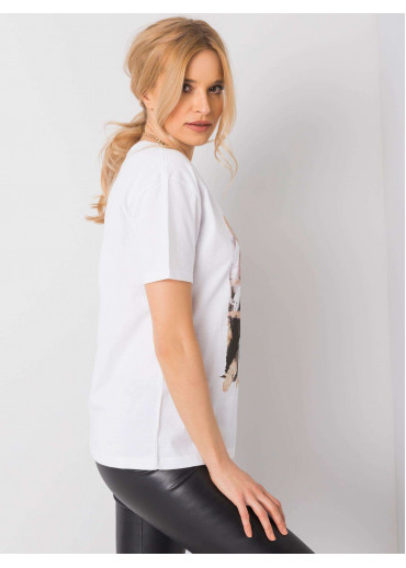 Biele bavlnené tričko