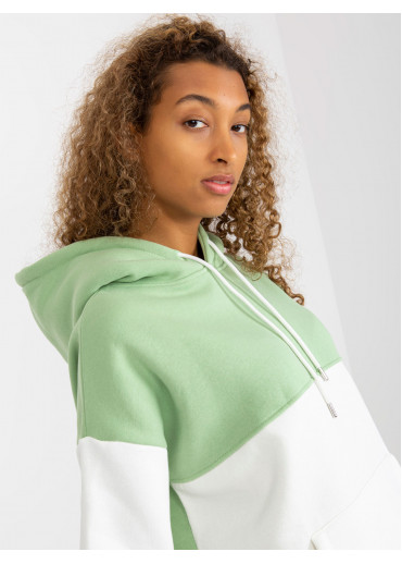 Zelená dvojfarebná mikina
