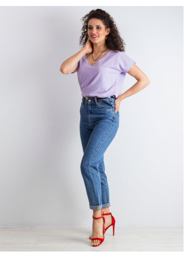 Fialové basic tričko