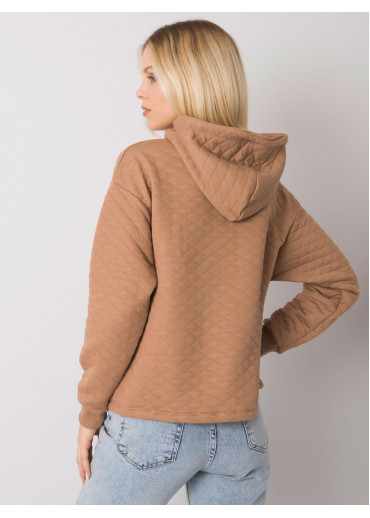Hnedá mikina s kapucňou