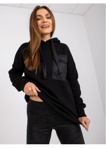 Čierny komplet mikina a legíny