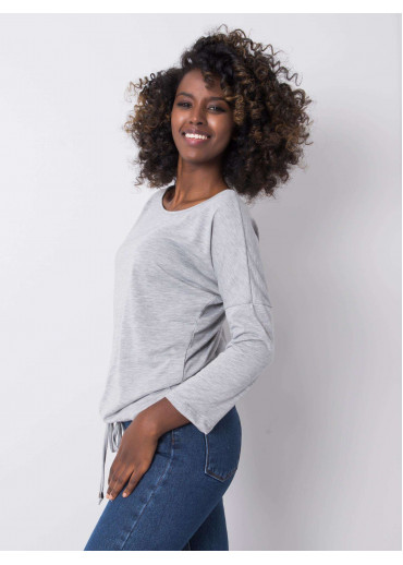 Sivé tričko s 3/4 rukávom