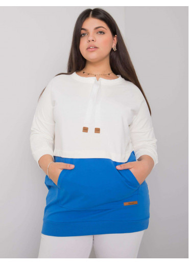 Svetlomodrá bavlnená tunika