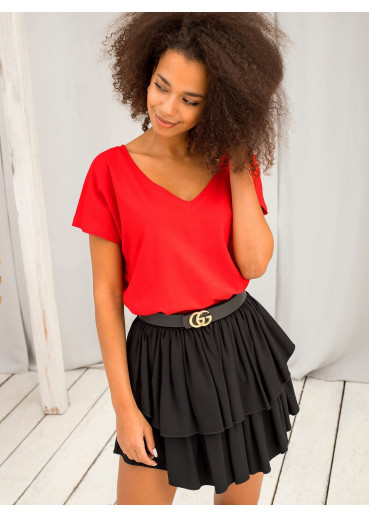 Červené basic tričko