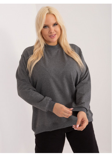 Tmavosivá bavlnená mikina