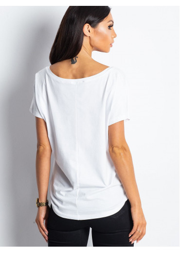 Biele bavlnené tričko