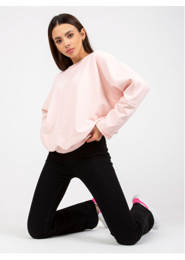 Púdrovo ružová mikina