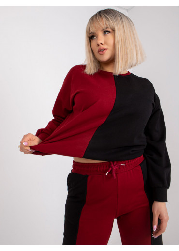 Bordovo červená tepláková súprava