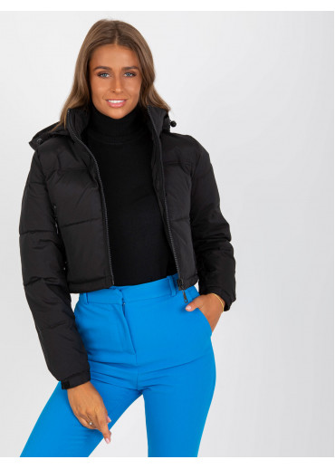 Čierna krátka bunda