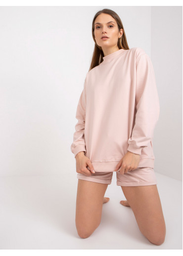 Púdrovo ružová mikina