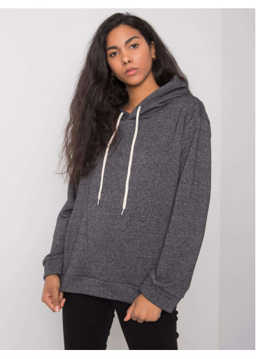 Tmavosivá mikina s kapucňou