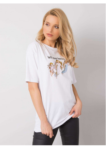 Biele bavlnené tričko