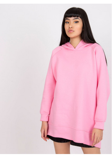 Ružová mikinová tunika