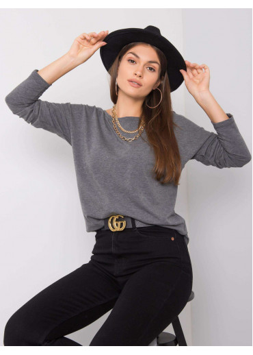 Tmavosivé tričko s dlhým rukávom