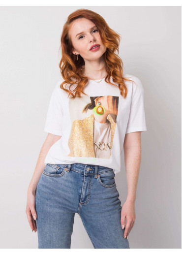 Biele tričko s potlačou