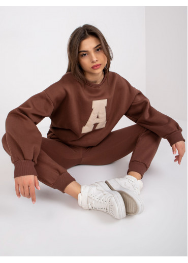 Hnedá tepláková súprava