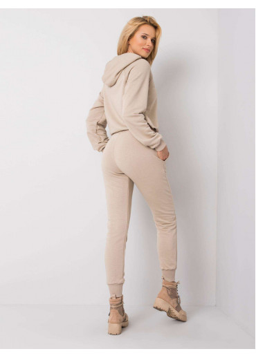 Béžovo hnedá tepláková súprava