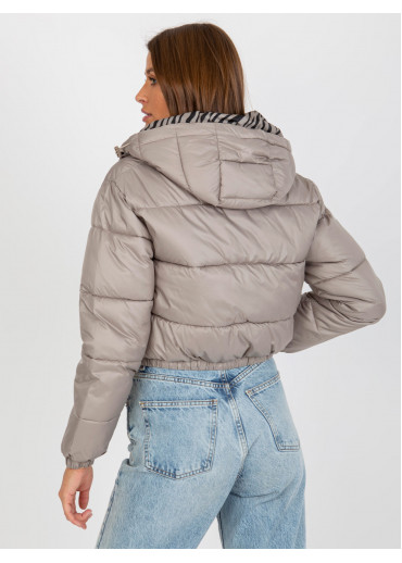 Kapučínovo hnedá krátka prešívaná bunda