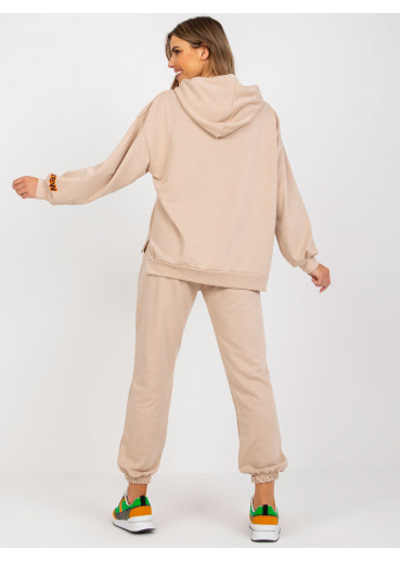 Béžovo hnedá tepláková súprava