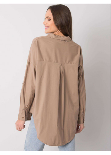 Béžovo hnedá košeľa