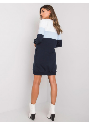 Modré mikinové šaty