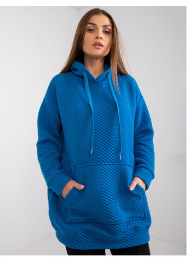 Modrá predĺžená mikina