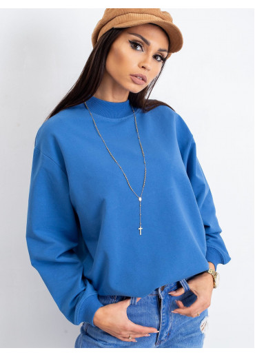 Svetlomodrá basic mikina