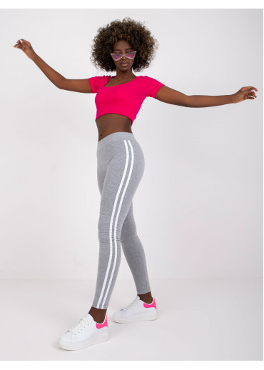 Sivá legíny s lampasmi