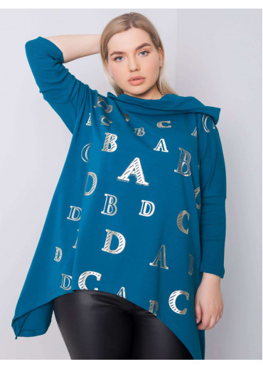 Zelená tunika s kapucňou