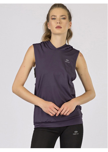 Fialové tričko s kapucňou