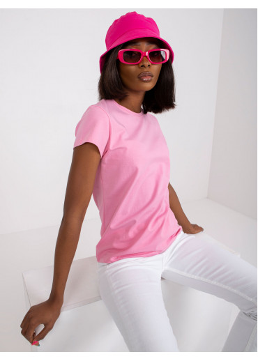 Ružové basic tričko
