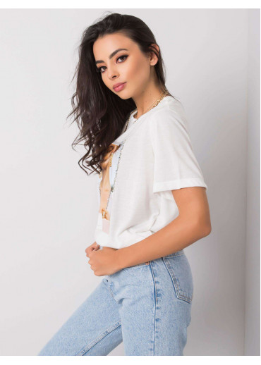 Biele bavlnené tričko