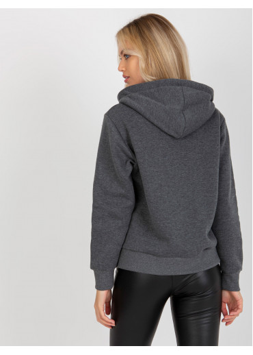 Tmavosivá basic mikina