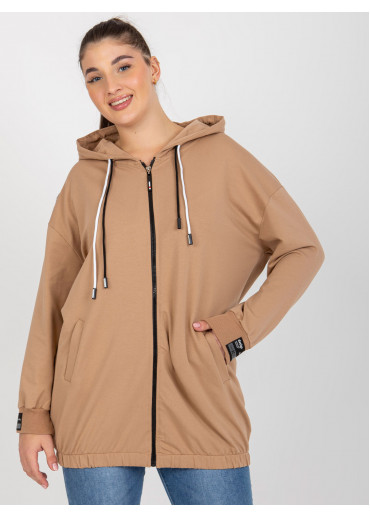 Hnedá mikina s kapucňou