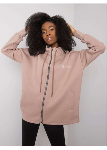 Béžovo hnedá mikina