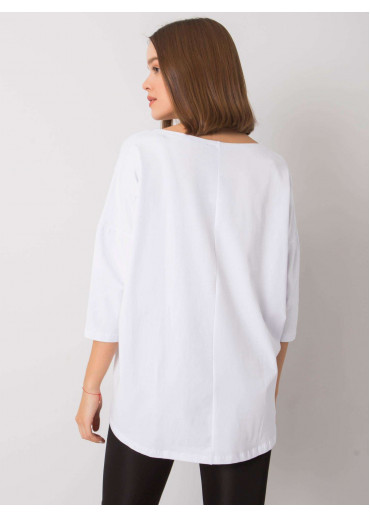 Biele tričko so 7/8 rukávom