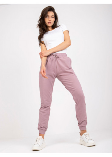 Tmavopúdrovo ružové tepláky