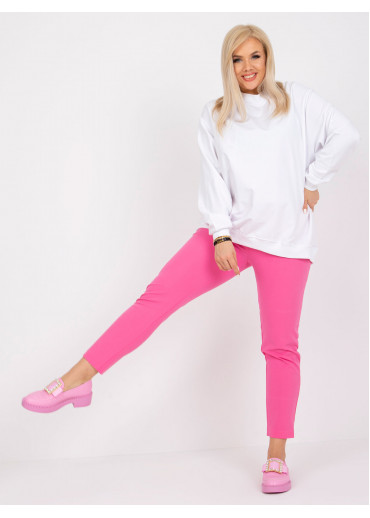 Biela bavlnená mikina