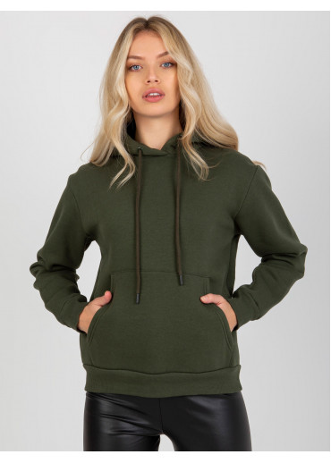 Khaki zelená basic mikina