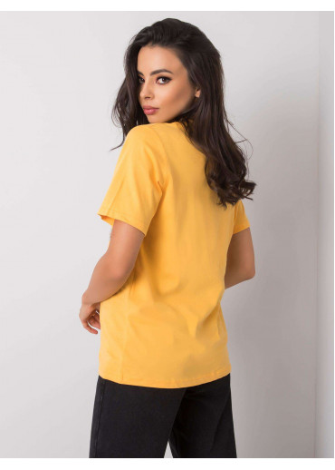 Žlté bavlnené tričko