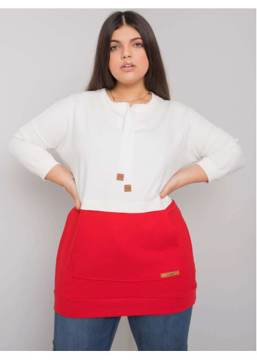 Červená bavlnená tunika