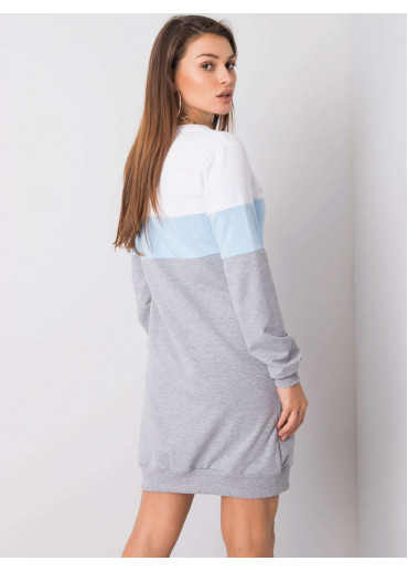 Svetlomodré mikinové šaty