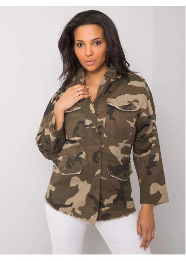 Khaki zelená maskáčová bunda