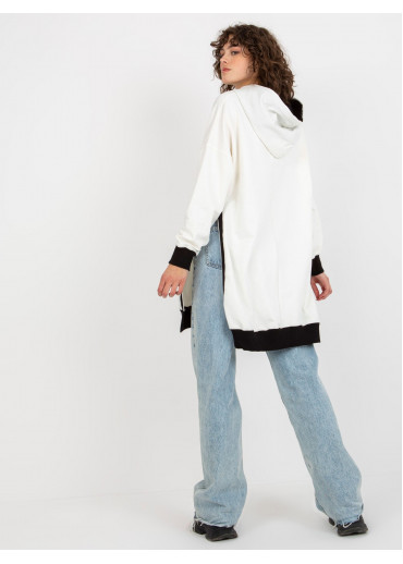 Smotanovo biela mikinová tunika