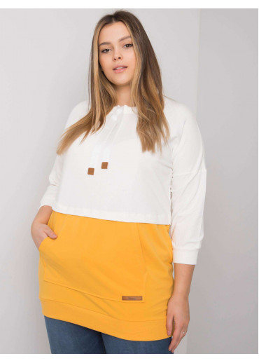 Žltá bavlnená tunika