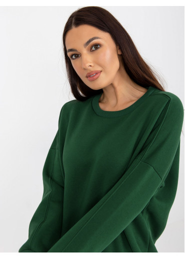 Tmavozelená dámska mikina