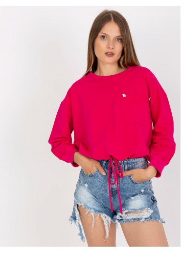 Fuchsiovo ružová mikina