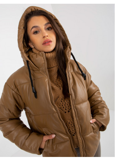 Hnedá krátka bunda